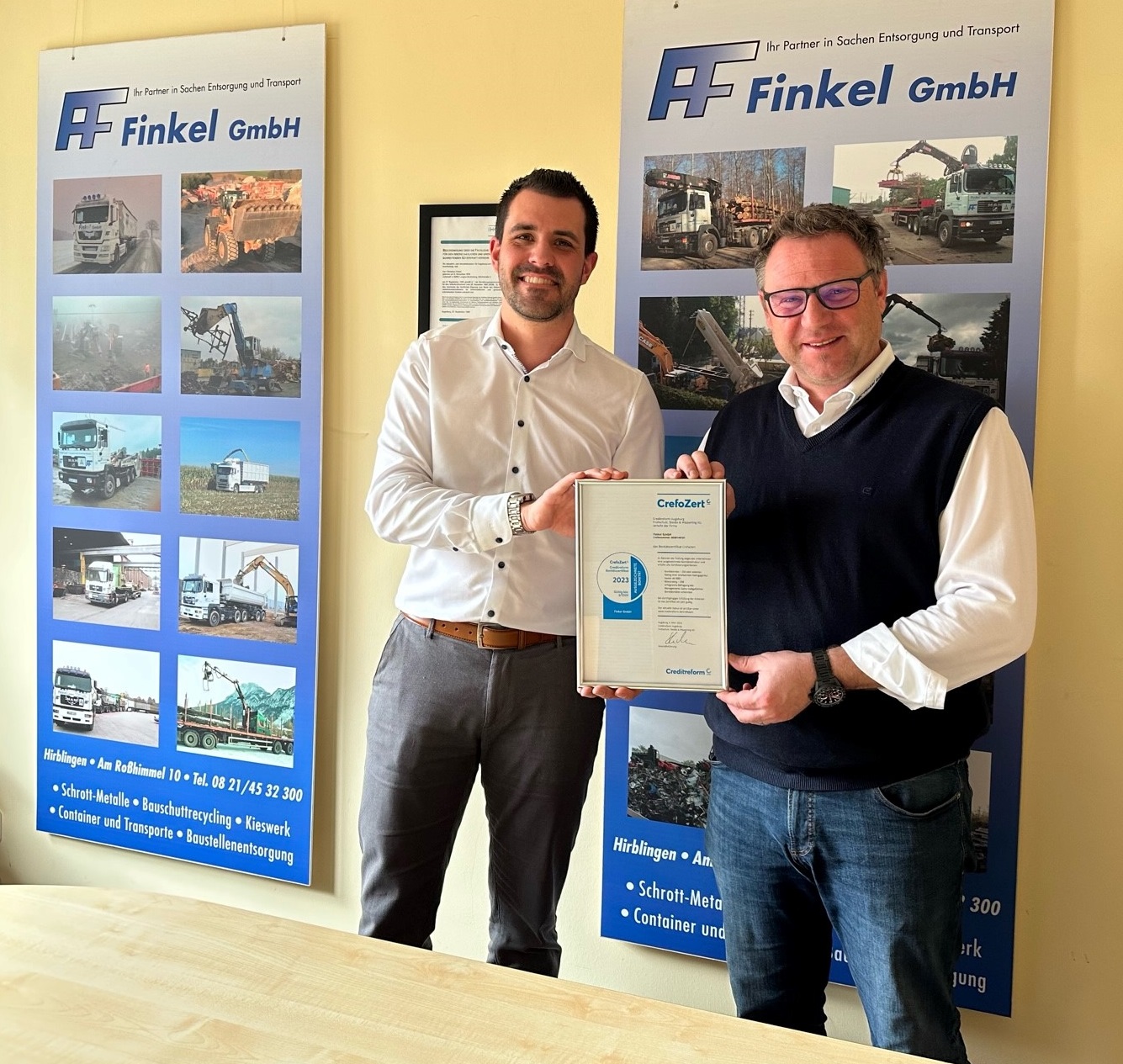 Finkel GmbH CrefoZert Übergabe