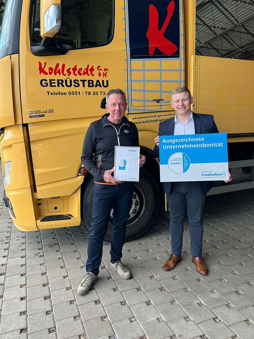 Creditreform Braunschweig Göttingen CrefoZert Übergaben Kohlstedt Gerüstbau GmbH