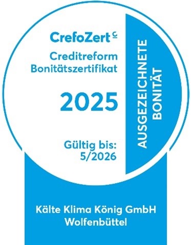 Creditreform Braunschweig Göttingen Bonitätszertifikat Kälte Klima König GmbH