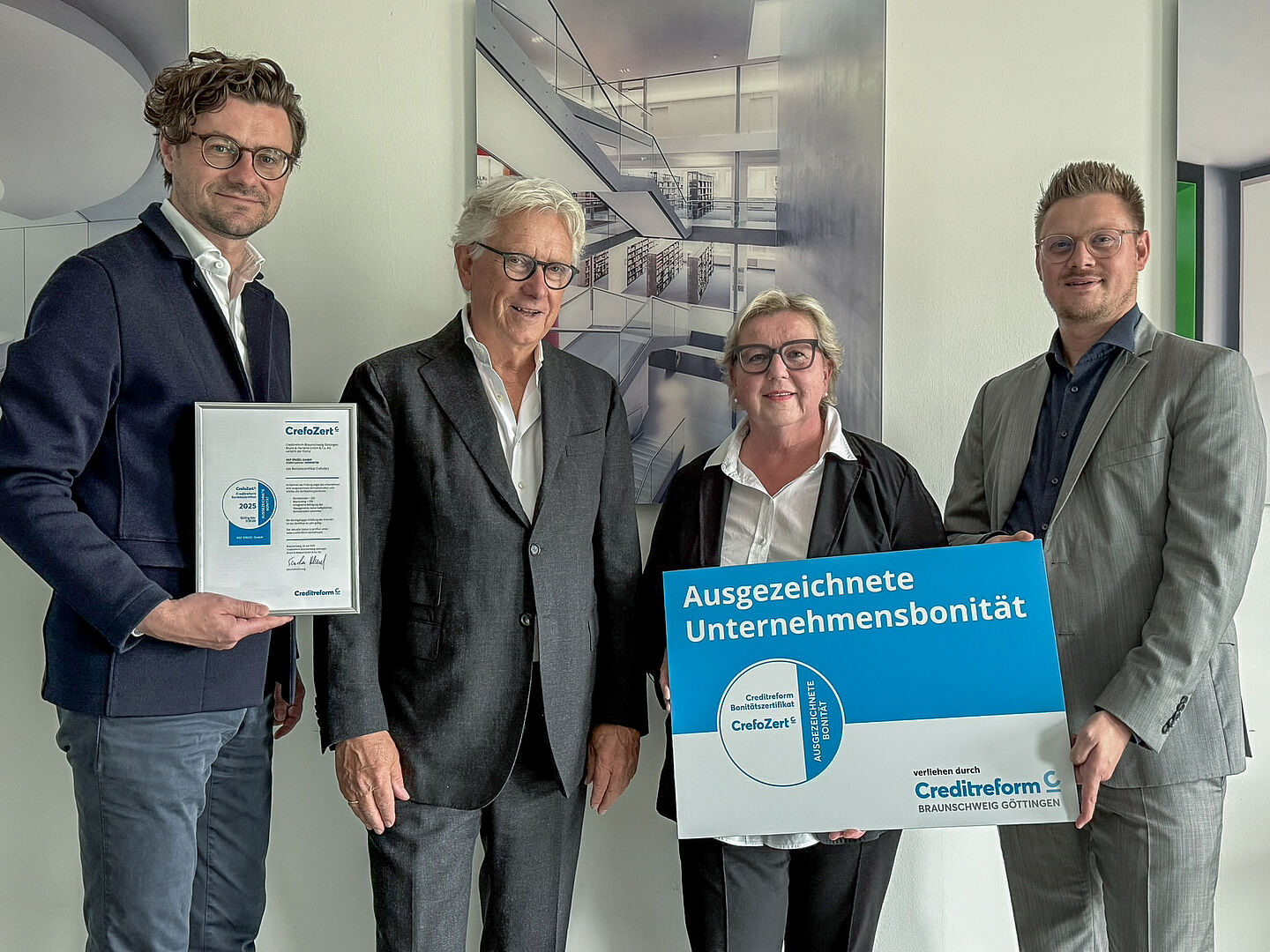 Creditreform Braunschweig Göttingen CrefoZert Übergabe KSP ENGEL GmbH