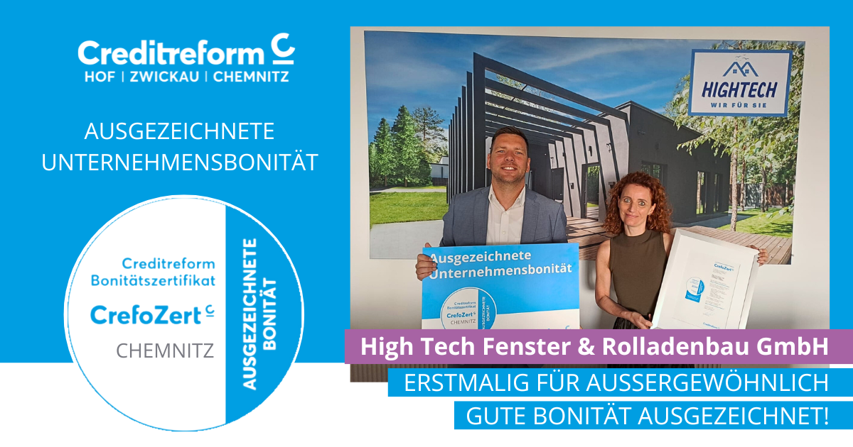 hightech fenster gmbh, creforzert, bonität, creditreform