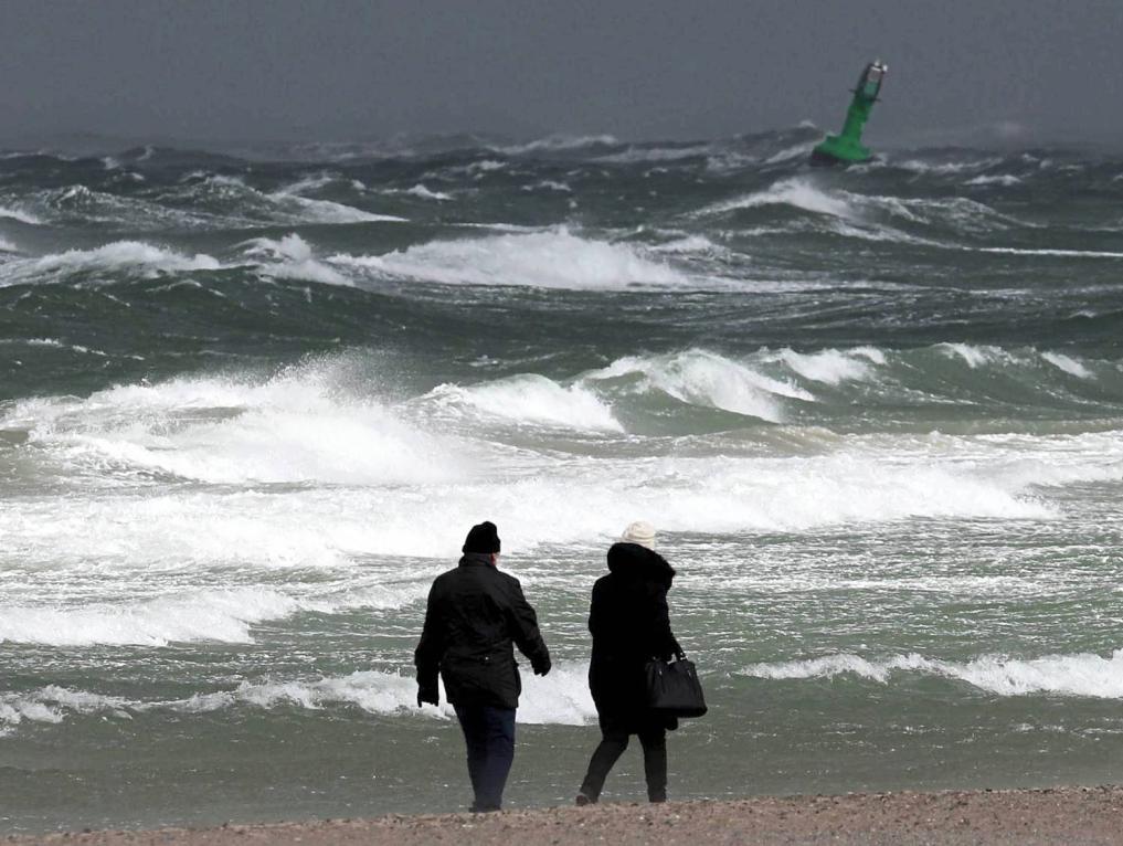 Sturm "Hanna" an der Ostsee