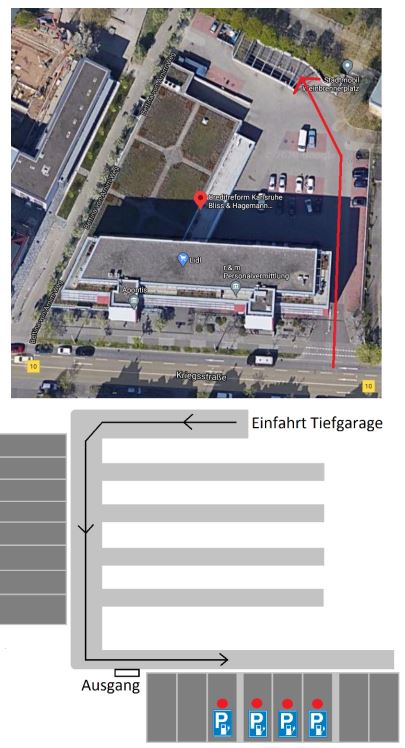 Anfahrt Geschäftsstelle Karlsruhe