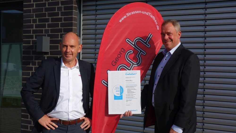 Verleihung des Bonitätszertifikat CrefoZert an Georg Koch GmbH News-Details