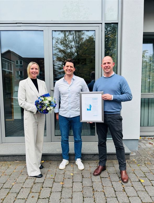 Creditreform Oldenburg CrefoZert Übergabe Joachim Tiesler Hoch- und Tiefbau