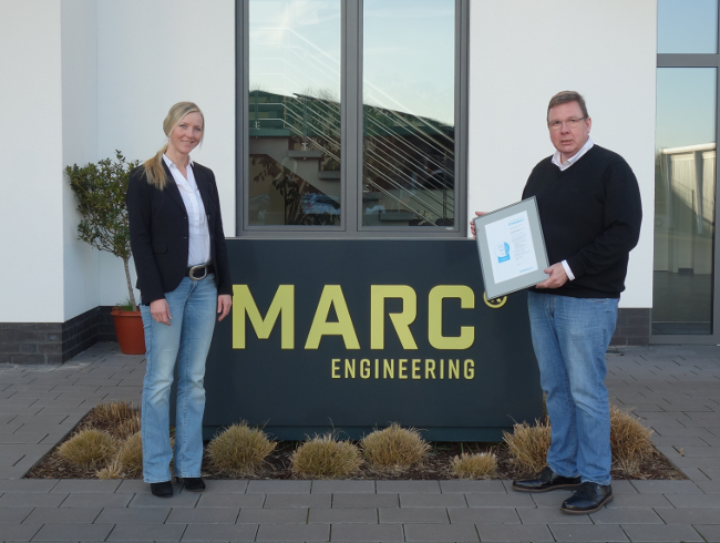 Übergabe CrefoZert MARC Engineering GmbH & Co. KG Übergabe CrefoZert MARC Engineering GmbH & Co. KG