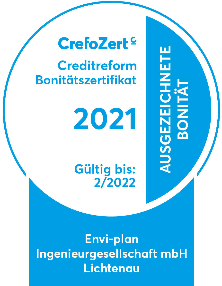 Creditreform Paderborn Crefozert Siegel Envi-Plan Ingenierusgesellschaft mbH