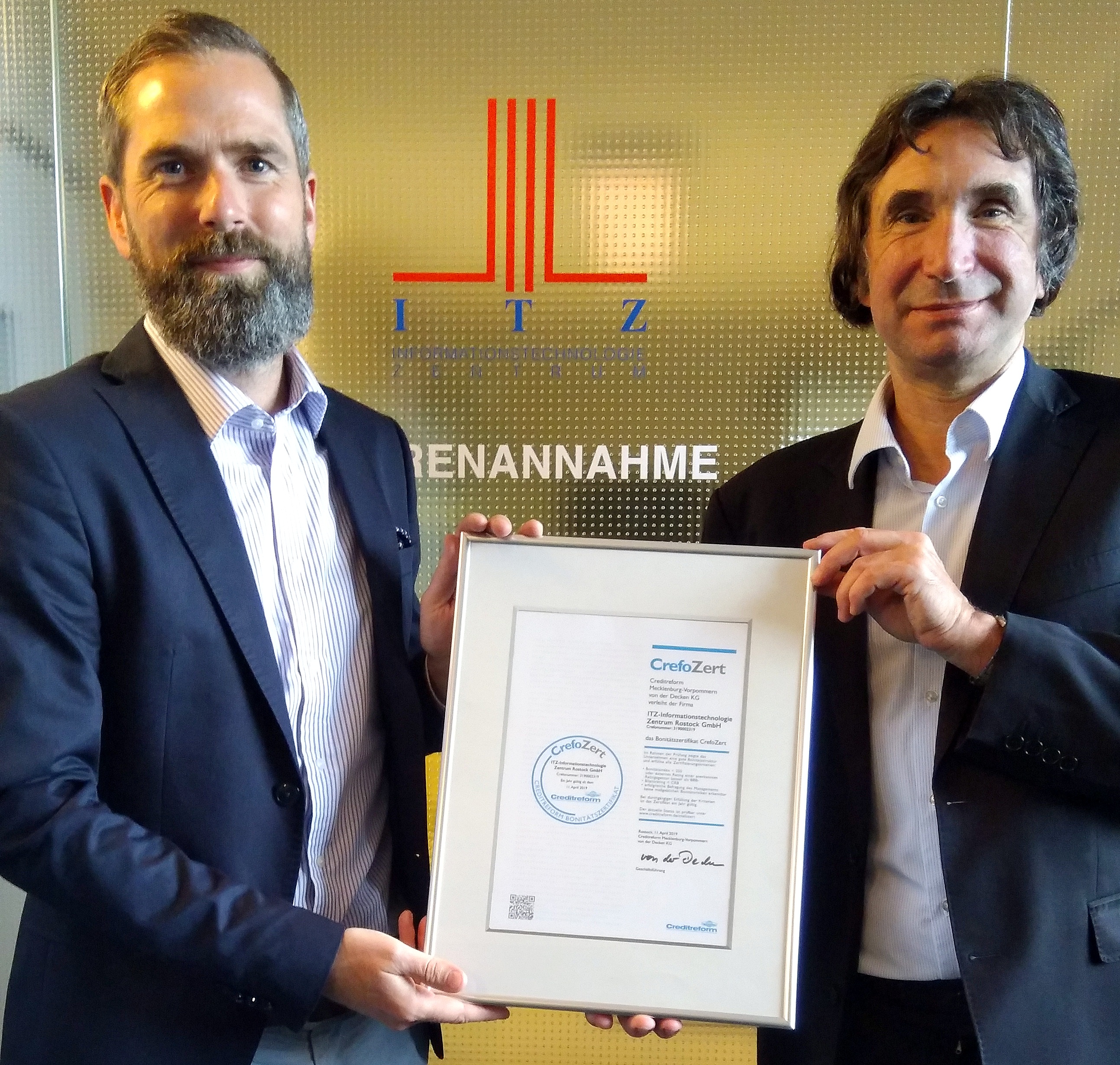 Übergabe CrefoZert ITZ