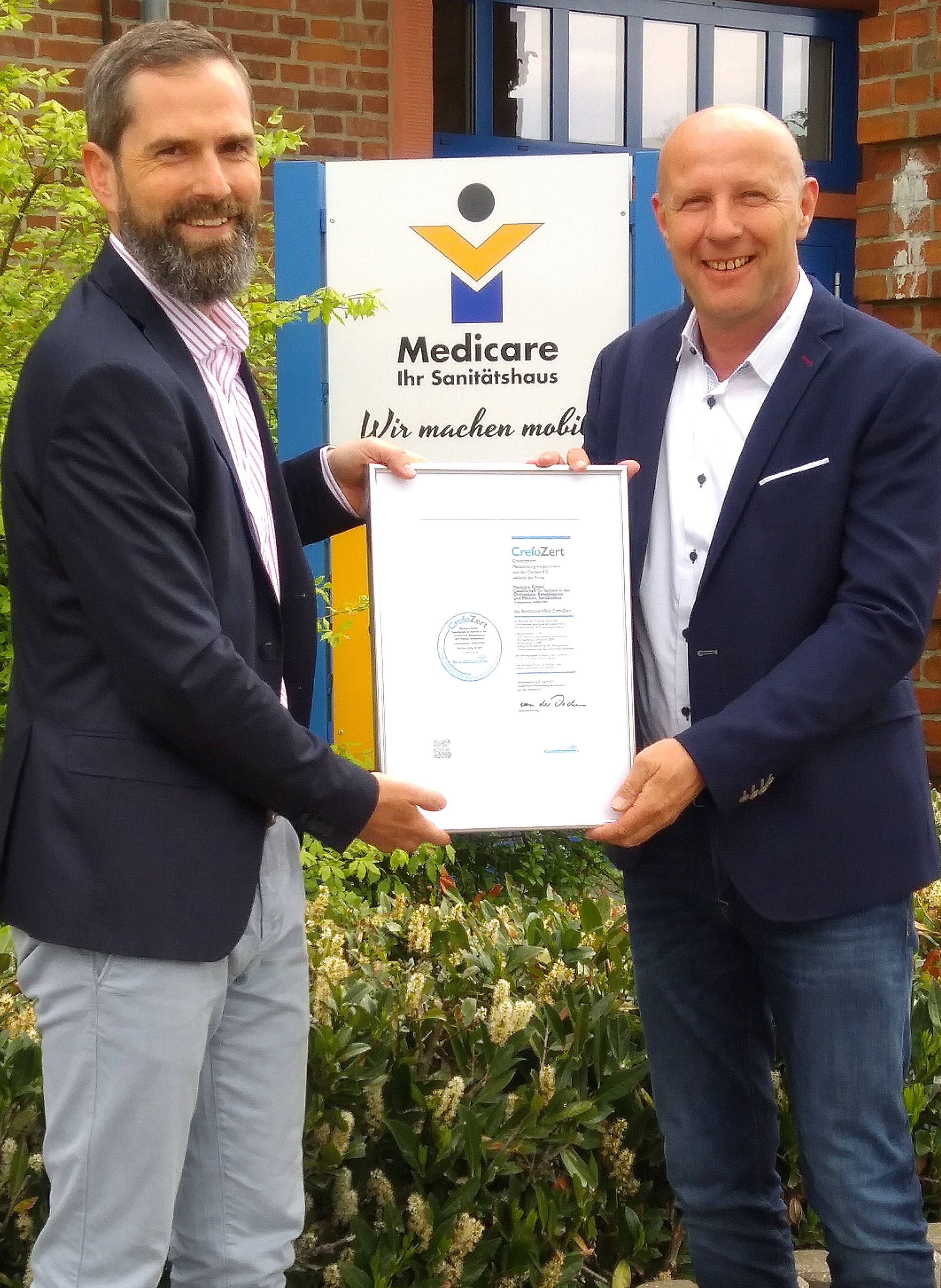 Übergabe CrefoZert Medicare Übergabe CrefoZert Medicare